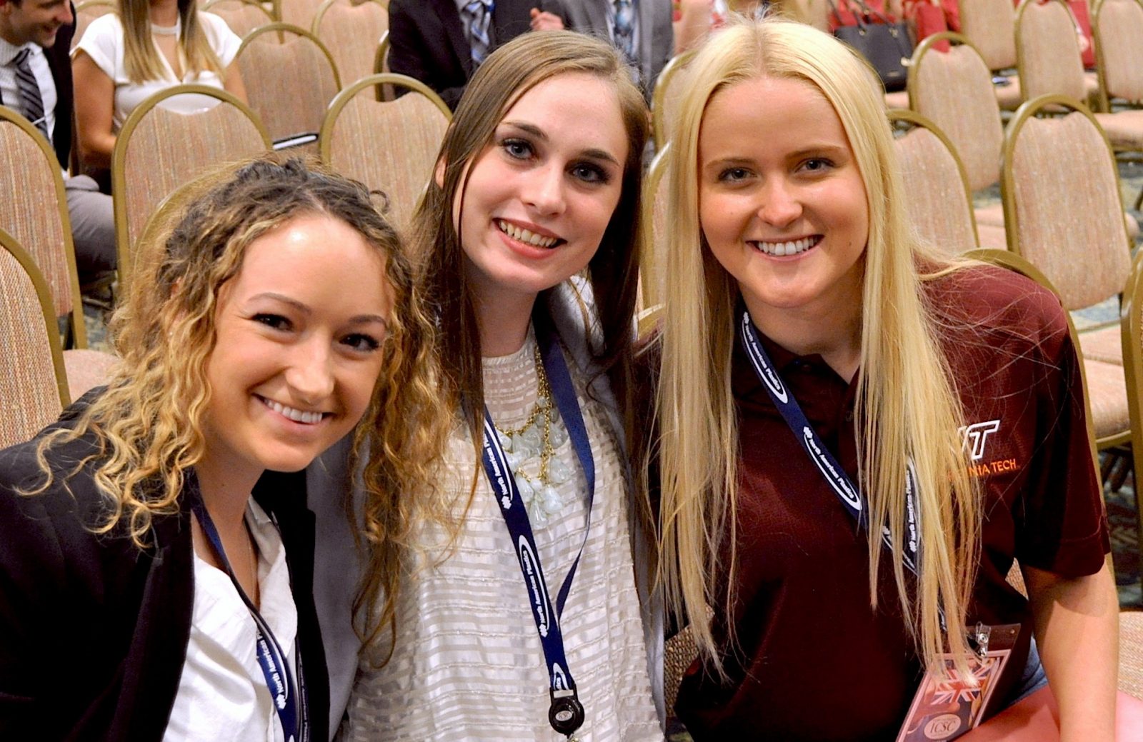 The 2019 Sales Competition Team competed in this year's International Collegiate Sales Competition held in Orlando, Florida (from left to right): Morgan Curington, Carrie Rock, and Taylor Buckner. 
