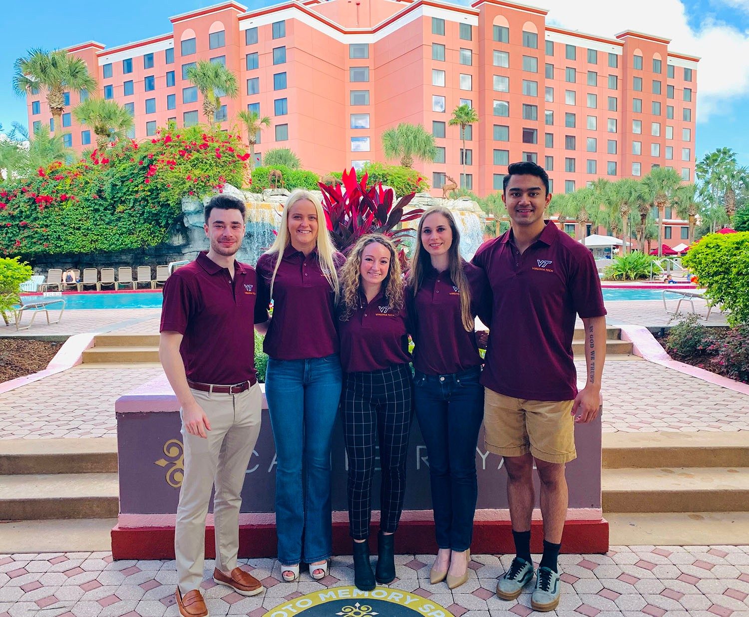 The 2019 Sales Competition Team competed in this year's International Collegiate Sales Competition held in Orlando, Florida (from left to right): Zach Treiber, Taylor Buckner, Morgan Curington, Carrie Rock, and Shashwot KC. 