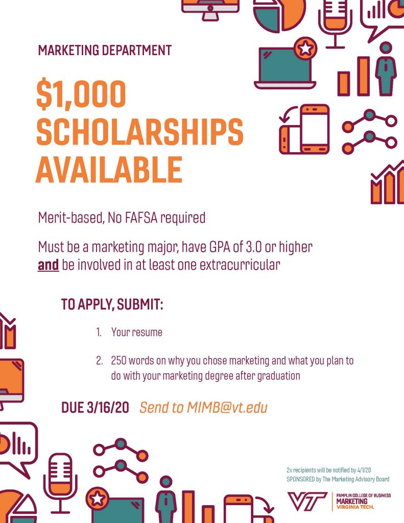 phd marketing scholarships