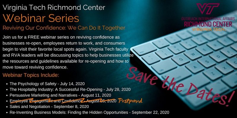 Virginia Tech Richmond Center offers free webinar on sales and negotiation